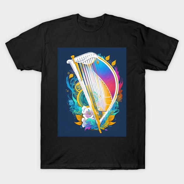 Abstract Harp T-Shirt by MiracleROLart